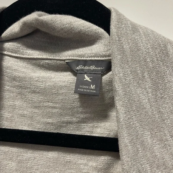 Gray Women's cardigan with Button Detail - Picture 2 of 2